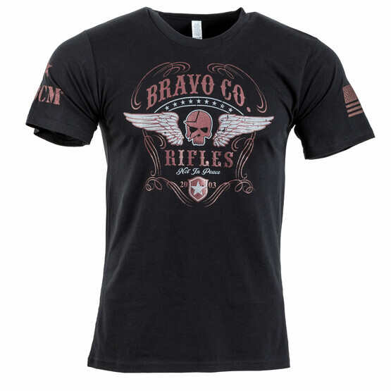 Bravo Company Honour tee in black from the front view